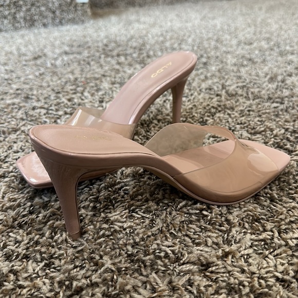 Aldo Cassilia Medium Beige Heeled Mule Stiletto heel - Picture 5 of 8